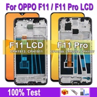 จอแสดงผล LCD ดั้งเดิม6.53 "สำหรับ OPPO F11 CPH1913จอแสดงผล LCD F11 CPH1969 Pro พร้อมเทปกาวหน้าจอสัมผ