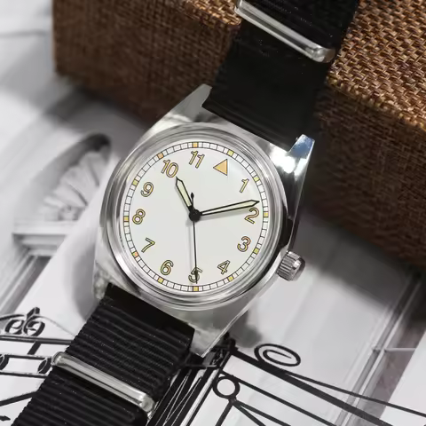 7120 Men's pilot watch 36MM vintage Chinese watch 7120 manual movement suitable for men's holiday gi