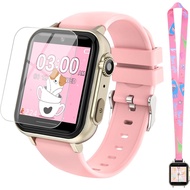 cjc Smart Watch for Kids for Girls Ages 4-12 - Includes Screen Protector, 30+ Games, 140 Learning Ca