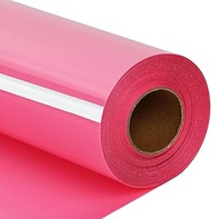guangyintong Heat Transfer Vinyl Rolls - 12" x 25 ft HTV Vinyl for Shirts, Pink Iron on Vinyl for Al