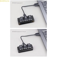 Doublebuy 3Keys Programmable Mini Keypad Mechanical Keyboard Copy Pastes Ctrl Programmable