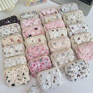 Cute Cartoon Floral Quilted Multifunctional Storage Bag ID Bag Card Bag Key Coin Purse Girl Lipstick