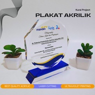Plakat Akrilik Diamond Premium Custom  Ketebalan Akrilik 15mm Free Box