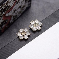 💜【正品保證】全新Gucci花朵鋯石雙G耳環 璀璨首飾 送女友/愛人首選 精美包裝