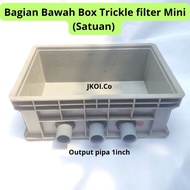 TRICKLE BOX FILTER KOI FISH POND MINI AQUARIUM BOTTOM custom LxWxH 40x25x15CM