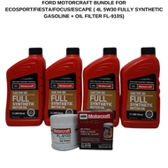 Ford Motorcraft Bundle EcoSport/Fiesta/Focus/Escape 4L 5W30 Synthetic Gasoline Oil Filter