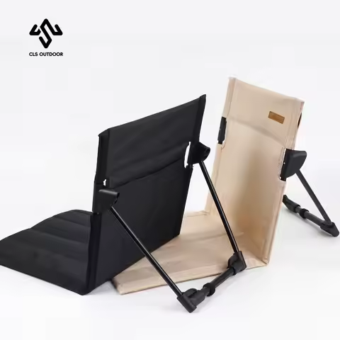 CLS Foldable Camping Chair Outdoor Garden Park Single Lazy Chair Backrest Cushion Picnic Camping Fol