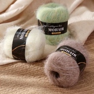 Alpaca Mohair 25g Medium Thick Long Hair Mohair Yarn Group Hand-Knitted Yarn Hat Scarf Foreign Trade