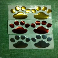 sticker kereta sticker custom Amazon pvc Pair Pack Bear Paw Dog Paw Print Car Sticker Car Unique Scr