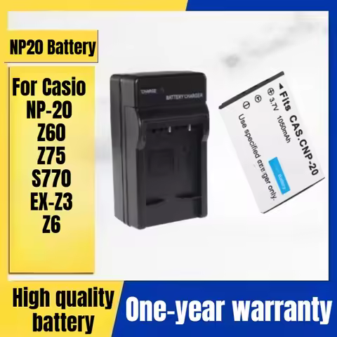 NP20 CNP20 digital camera battery, charger for Casio NP-20 Z60/Z75/S770/EX-Z3/Z6 digital camera 3.7V