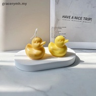 gracerymh 3D Little Yellow Du Candle Silicone Mold DIY Du Crystal Epoxy Resin Mould Animal Candle Ma