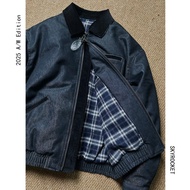 SKYROCKET SKYROCKET [Bath Blood Gangster] (American Casual Style Distressed Denim Stitching Down Jac