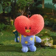 全新 正版 bt21 tata 金泰亨 v 公仔 露營 bts line friends 匙扣