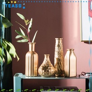 TEASG Gold Glass Vase Creative Retro Glass Vase Modern Flower Bottle
