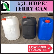 [ Grade A & Clean ] 25L USED Jerry Can / HDPE Container with Cap