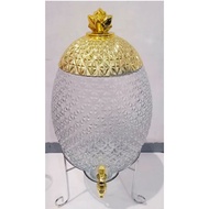 6.8L quality glass beverage dispenser GLASS WATER DISPENSER WITH STEEL RACK