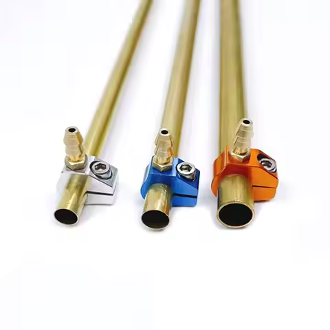 RC Boat 6/7/8/9mm Brass Tub Drive Shaft Refuel Nozzle Oil Fuel Lubricating Clip Clamps For 4mm/4.76m