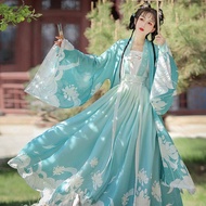 Ancient Chinese style waist-length skirt Hanfu female students daily fairy suit