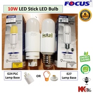 (6 month Warranty) Focus 10W LED Stick LED Bulb ES E27 bulb G24 PLC bulb - Daylight & Warmwhite