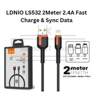 LDNIO LS532 2Meter 2.4A Fast Charge & Sync Data