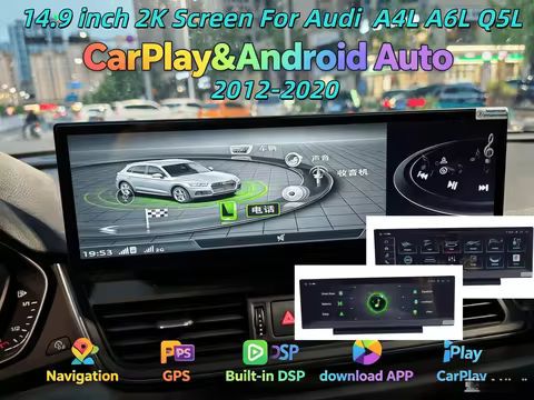 14.9" Android Screen For Audi A4L A6L Q5L 2012-2020 CarPlay Stereo Car Radio GPS Multimedia Video Pl