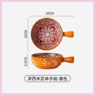 DIHUANTUO | Bohemian Ceramic Handle Bowl