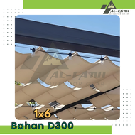 Awing kanopi taman gelombang 1x6 Bahan D300 | Sun Shade gulung