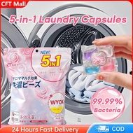 🔥🔥Japan Hot 5 IN 1 Laundry Capsules Fragrance & Anti-Mite 99% Antibacterial Multi-Purpose Laundry Be