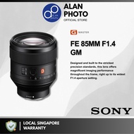 Sony FE 85mm F1.4 GM Lens [SEL85F14GM] For Sony A7RM5/A7SM3/A7M4/A7M3/A7C/ZV-E1 | Sony Singapore Warranty