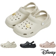 [Disney Women's Shoes] Three-Dimensional Metal Shape Buckle Thick-Soled Hole Shoes Waterproof Busch 
