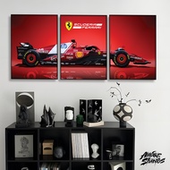 Formula 1 Car Poster Frame 3 Pcs – Room Decoration Motorsport F1 Living Room/