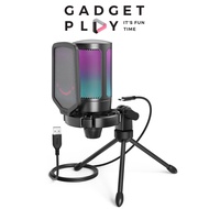[Bangkok Express Delivery] FIFINE A6V USB RGB Microphone Clear Sound With Stand For Gamers Streams P