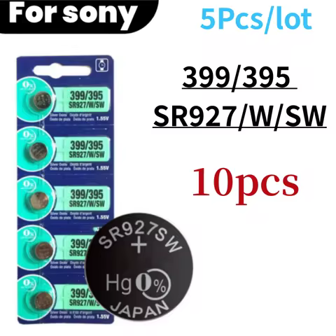 10pcs 395 399 AG7 for Sony SR927SW SR927W SR927 LR927 395 399195 L926F LR927 395A Lithium Batteries 
