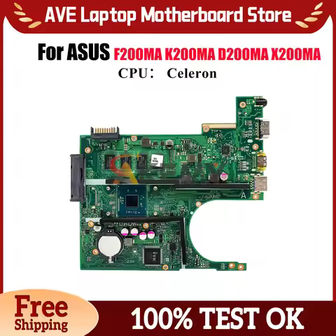 X200MA Laptop Motherboard For ASUS VivoBook X200MA K200MA F200MA D200MA X200M Notebook Mainboard Wit