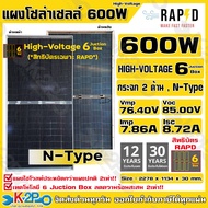 RAPD แผงโซล่าเซลล์ MONO  600W High-Voltage Bifacial N-Type / 600W  N-Type 16BB DoubleGlass / 650W Hi