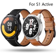 Genuine Leather Strap For Xiaomi Watch S1 Active Smart Watch Accessories Bracelets For Mi Watch Color 2 Sport Replacement belt