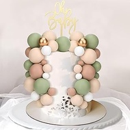 Veszoen Pack of 108 Cake Decoration Baubles Mini Balls Cake Topper Cake Decoration Birthday Ball Foa