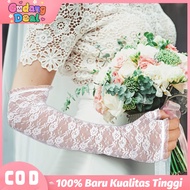 Gothic Cosplay Accessories Women Lolita Lace Gloves Fingerless & UV Protection