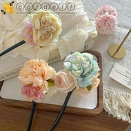 CORDELL Hanfu Hairpin, Peonies Chinese Style Wooden Hair Stick, Antique Simulated Flowers Hair Chopstick Hanfu Headwear Flower Hair Clip Hanfu Accessories