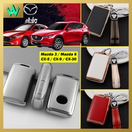 Mazda CX30 CX8 Key Cover Sarung Kunci Kereta 2022 Keyless Car Key Case TPU Marble Chrome Accessories