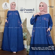 Maxi Jeans Dresses Pluss Size Dress Jubah Muslimah Hijabs Fashion Long Sleeve Dress