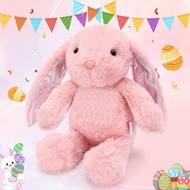 Easter Bunny Stuffed Animal Pink Bunny Plush with Glitter Spot Long Ears Huggable and Soft Rabbit Pl