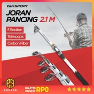 TaffSPORT GHOTDA Portable Carbon Fiber Antenna Fishing Rod - CF3000 Original 99 Square