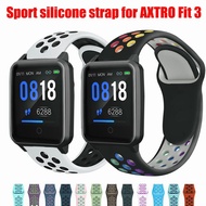 AXTRO Fit 3 Fitness Tracker Smart Watch Strap Soft Sport Waterpoof Silicone Band For AXTRO Fit 3 Replacement Strap