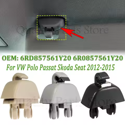 Car Sun Visor Bracket Clip For Audi A6 C6 VW Passat B7 Polo Up! Skoda CITIGO RAPID Seat MII S6RD8575