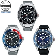 Time&amp;Time SEIKO Prospex Solar Diver's 200m. นาฬิกาข้อมือผู้ชาย รุ่น SNE589P1(สีดำ), SNE591P1(สีน้ำเงินแดง), SNE593P1(สีน้ำเงิน) ประกันศูนย์ไซโกประเทศไทย