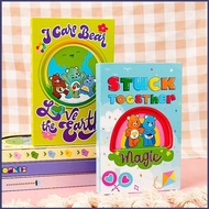 Care Bears Coloring Page Notebook Gift For Girls Student Stationery Magnetic Trifold Diary Book