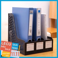 High-quality 3-compartment Deli Document Rack - Office Supplies Storage File - Super Durable Materia
