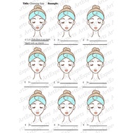 Professional Facial Practice Exercise Colour Sheets (Digital Download / PDF)