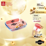 Ocuisine rectangular heat-resistant glass baking tray made in France - 28x20x5cm